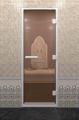  Дверь «Хамам Бронза» 9х21